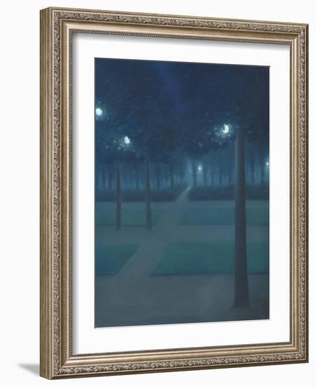 Nocturne in the Parc Royal, Brussels-William Degouve De Nuncques-Framed Giclee Print