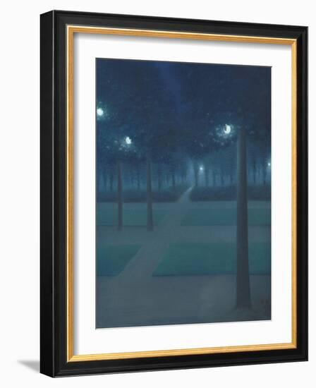 Nocturne in the Parc Royal, Brussels-William Degouve De Nuncques-Framed Giclee Print