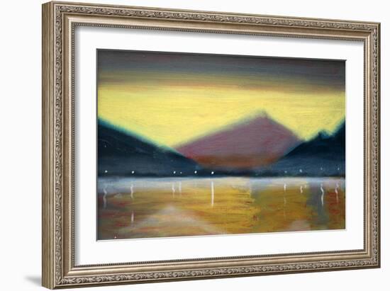 Nocturne Lake II-Paul Powis-Framed Giclee Print