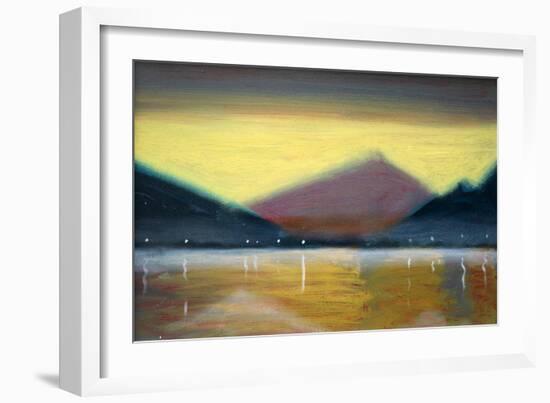 Nocturne Lake II-Paul Powis-Framed Giclee Print