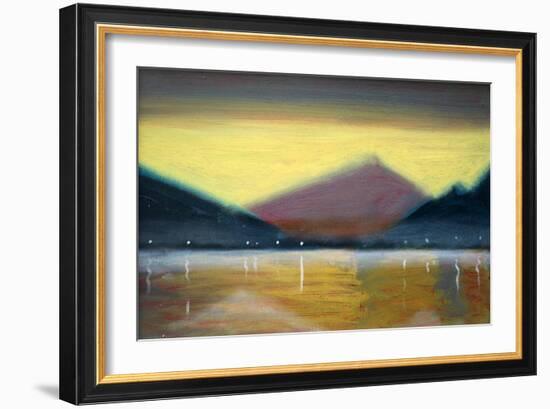 Nocturne Lake II-Paul Powis-Framed Giclee Print