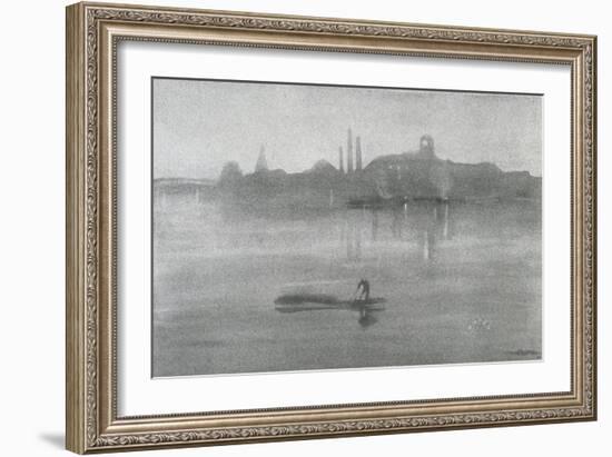 Nocturne: the River at Battersea, 1878-James Abbott McNeill Whistler-Framed Giclee Print