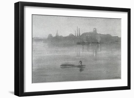 Nocturne: the River at Battersea, 1878-James Abbott McNeill Whistler-Framed Giclee Print