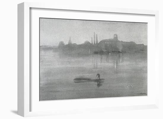 Nocturne: the River at Battersea, 1878-James Abbott McNeill Whistler-Framed Giclee Print