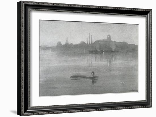 Nocturne: the River at Battersea, 1878-James Abbott McNeill Whistler-Framed Giclee Print