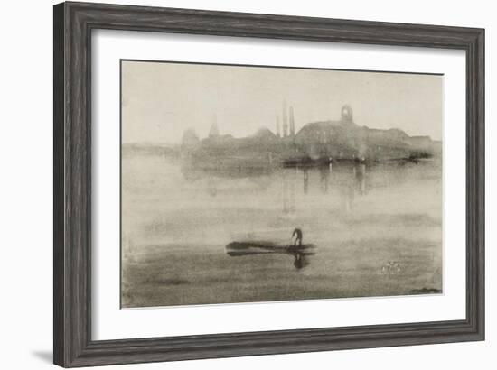 Nocturne-James Abbott McNeill Whistler-Framed Art Print