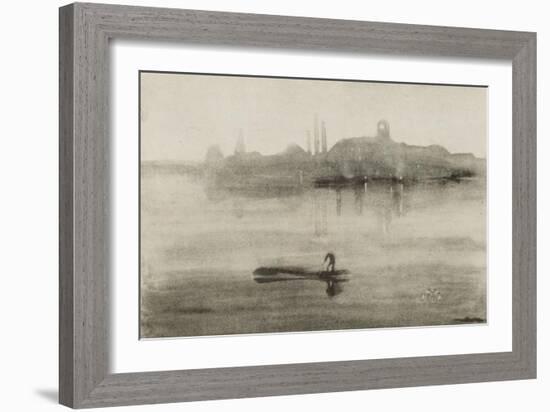 Nocturne-James Abbott McNeill Whistler-Framed Art Print