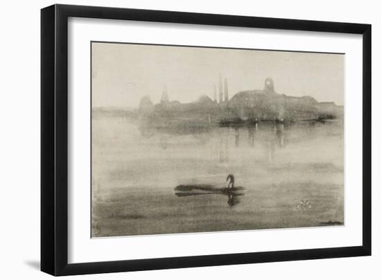 Nocturne-James Abbott McNeill Whistler-Framed Art Print