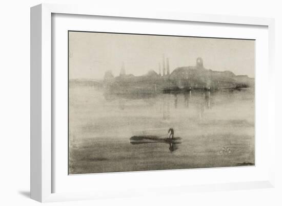 Nocturne-James Abbott McNeill Whistler-Framed Art Print