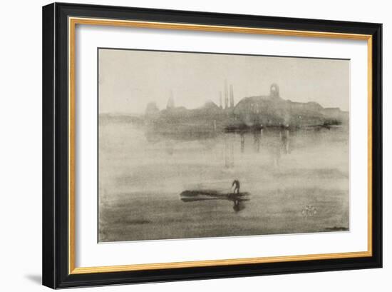 Nocturne-James Abbott McNeill Whistler-Framed Art Print