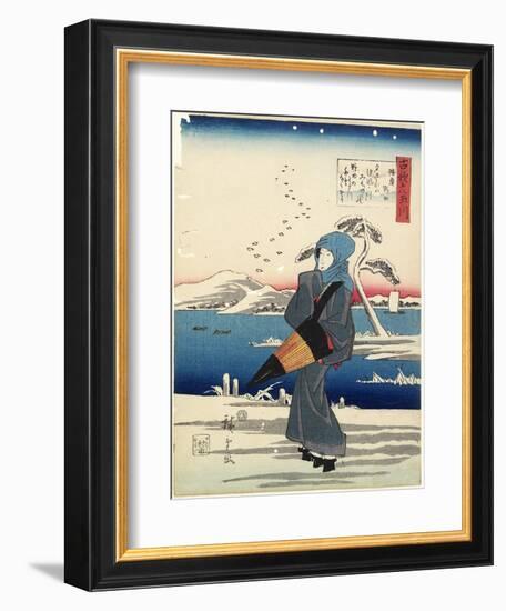 Noda in Mutsu Province, 1843-1847-Utagawa Hiroshige-Framed Giclee Print