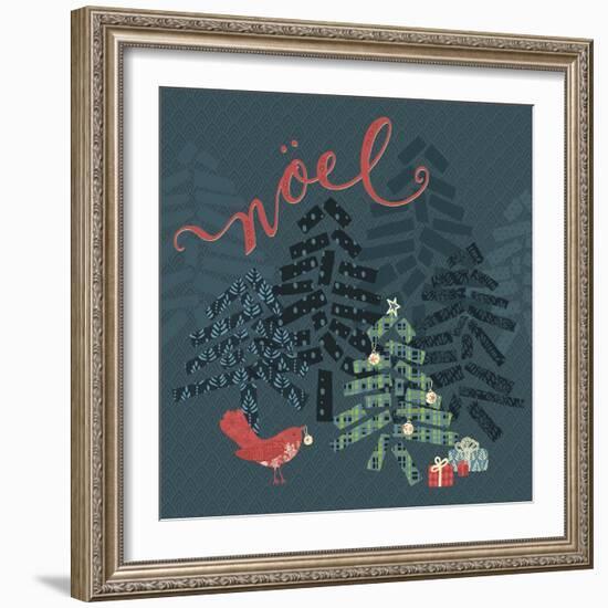 Noel Christmas Trees-Yachal Design-Framed Giclee Print