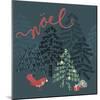 Noel Christmas Trees-Yachal Design-Mounted Giclee Print