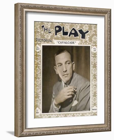 Noel Coward at the Time of His Play "Cavalcade" in 1931-null-Framed Photographic Print