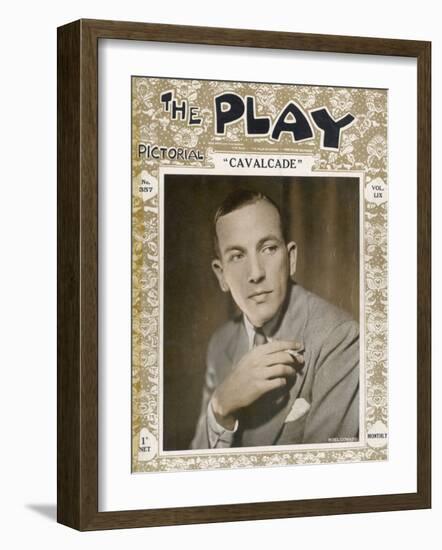 Noel Coward at the Time of His Play "Cavalcade" in 1931-null-Framed Photographic Print
