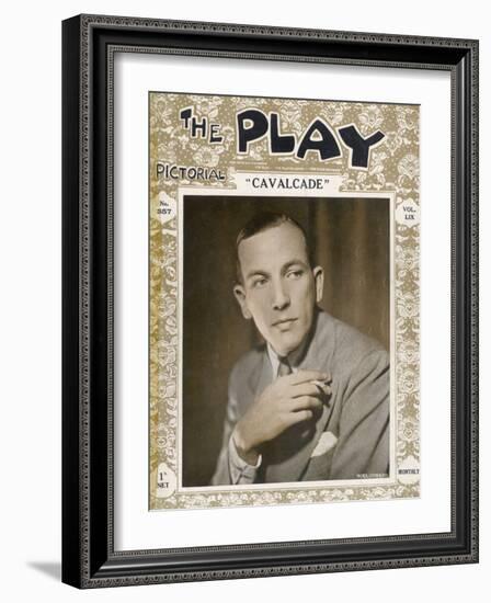 Noel Coward at the Time of His Play "Cavalcade" in 1931-null-Framed Photographic Print