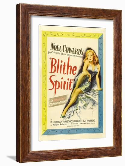 Noel Coward's, 1945, "Blithe Spirit" Directed by David Lean-null-Framed Giclee Print