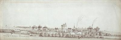 Whitehall with the Holbein Gate and Inigo Jones's Banqueting House, C.1677-Noel Gasselin-Giclee Print