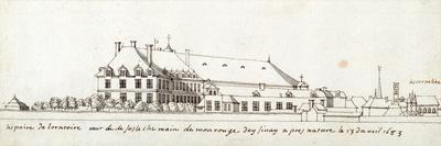 A Garden of a Town House, with Parterres and Vine Pergola, Enclosed by Buildings, C.1677-Noel Gasselin-Giclee Print