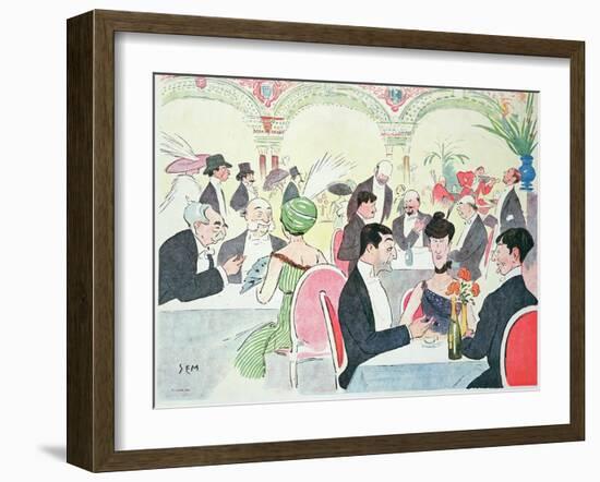 Noel Peter's Restaurant in Paris, 1914 (Colour Litho)-Sem-Framed Giclee Print