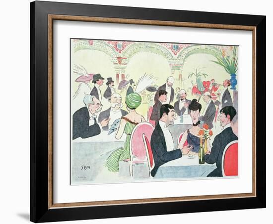 Noel Peter's Restaurant in Paris, 1914 (Colour Litho)-Sem-Framed Giclee Print