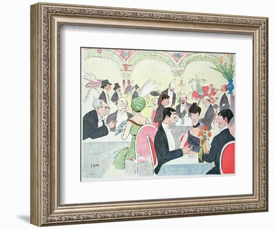 Noel Peter's Restaurant in Paris, 1914 (Colour Litho)-Sem-Framed Giclee Print