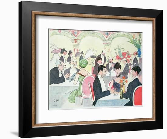 Noel Peter's Restaurant in Paris, 1914 (Colour Litho)-Sem-Framed Giclee Print