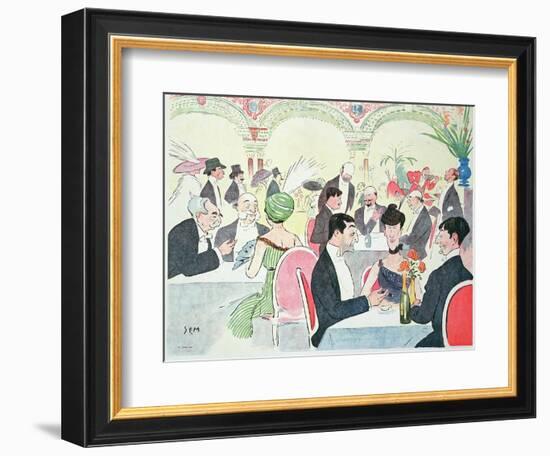 Noel Peter's Restaurant in Paris, 1914 (Colour Litho)-Sem-Framed Giclee Print