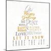 Noel Seasons Greetings-Elizabeth Medley-Mounted Art Print