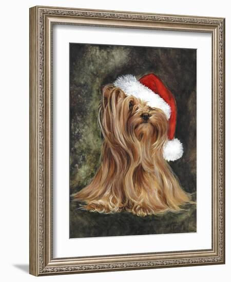 Noel - Yorkshire Terrier-Barbara Keith-Framed Giclee Print