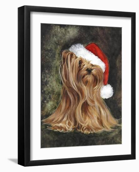 Noel - Yorkshire Terrier-Barbara Keith-Framed Giclee Print