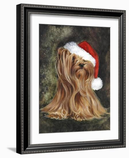 Noel - Yorkshire Terrier-Barbara Keith-Framed Giclee Print