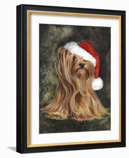 Noel - Yorkshire Terrier-Barbara Keith-Framed Giclee Print