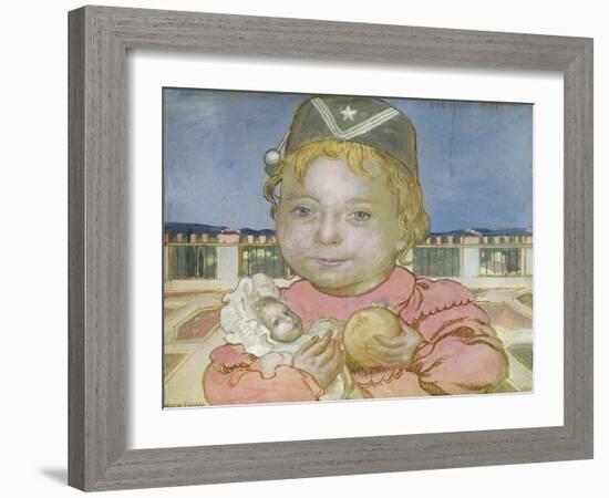 Noelle at Fiesole, 1898-Maurice Denis-Framed Giclee Print