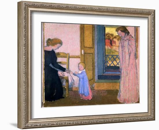 Noelle's First Steps, 1897-Maurice Denis-Framed Giclee Print