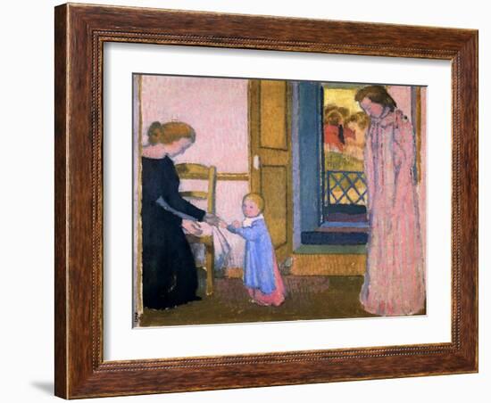 Noelle's First Steps, 1897-Maurice Denis-Framed Giclee Print