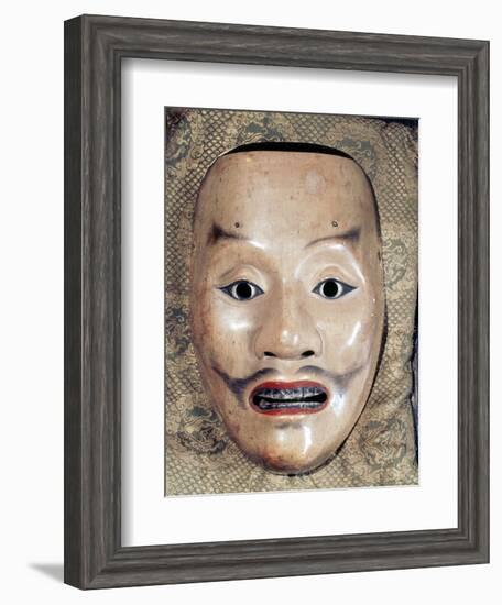 Noh mask representing a samurai, Japan, 1390-Werner Forman-Framed Photographic Print