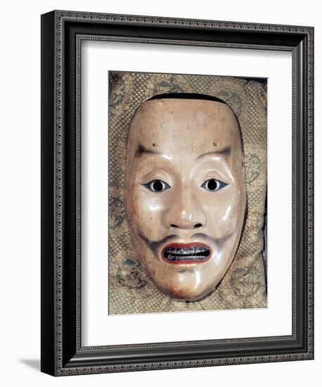 Noh mask representing a samurai, Japan, 1390-Werner Forman-Framed Photographic Print