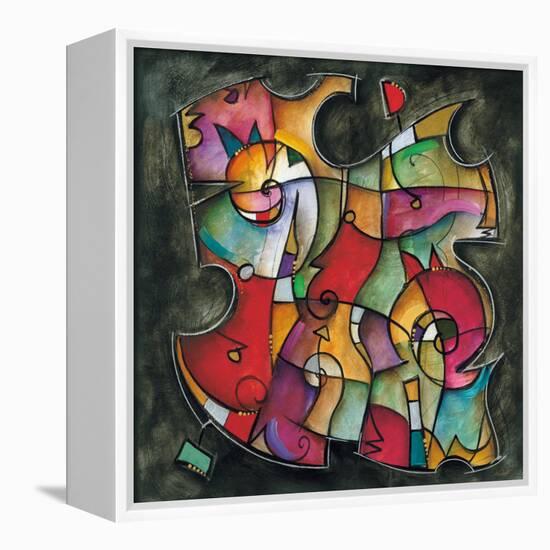 Noir Duet I-Eric Waugh-Framed Stretched Canvas