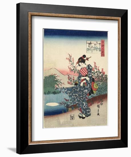 Noji in Omi Province, 1843-1847-Utagawa Hiroshige-Framed Giclee Print