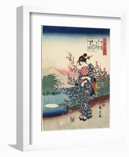 Noji in Omi Province, 1843-1847-Utagawa Hiroshige-Framed Giclee Print