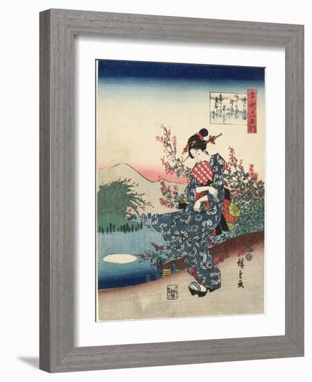 Noji in Omi Province, 1843-1847-Utagawa Hiroshige-Framed Giclee Print