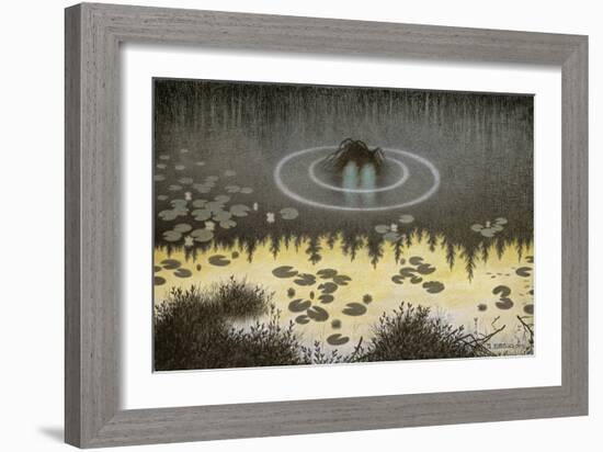 Nøkken-Theodor Kittelsen-Framed Giclee Print