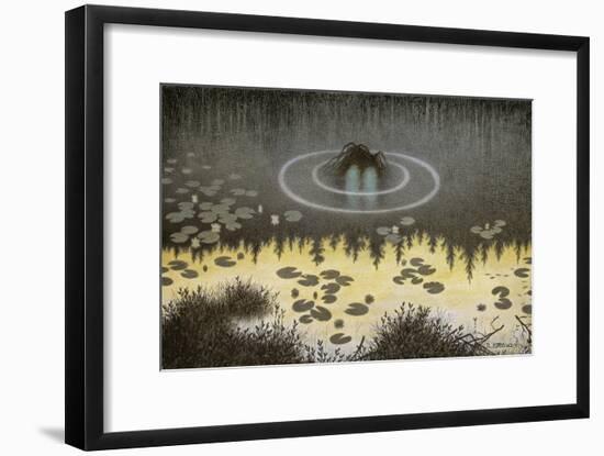 Nøkken-Theodor Kittelsen-Framed Giclee Print