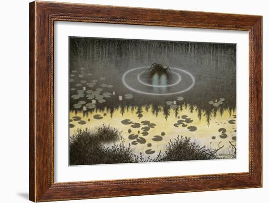 Nøkken-Theodor Kittelsen-Framed Giclee Print