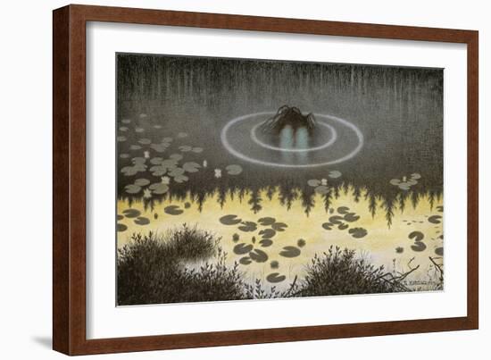 Nøkken-Theodor Kittelsen-Framed Giclee Print