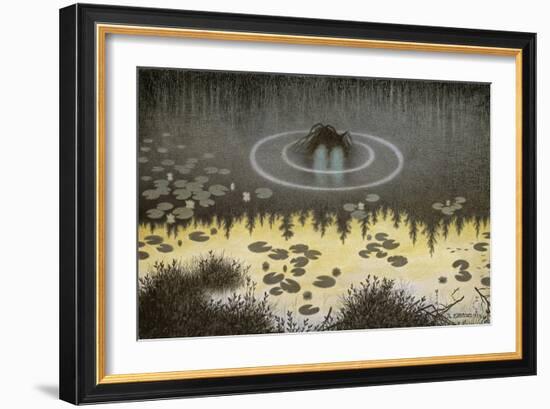 Nøkken-Theodor Kittelsen-Framed Giclee Print