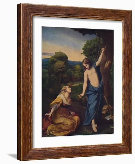 'Noli Me Tangere', 1523-1524, (c1934)-Correggio-Framed Giclee Print