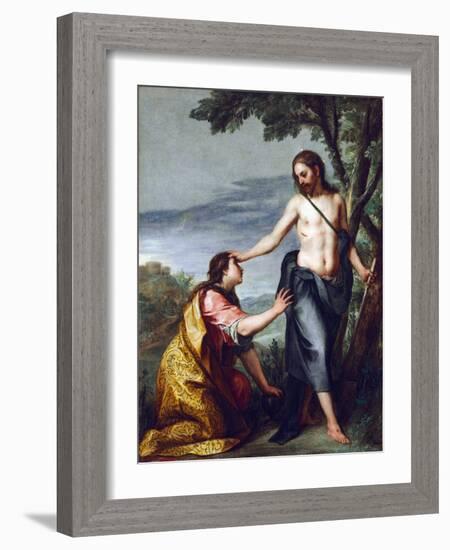 Noli Me Tangere, by Cano, Alonso (1601-1667). Oil on Canvas, after 1640. Dimension : 141,5X110 Cm.-Alonso Cano-Framed Giclee Print