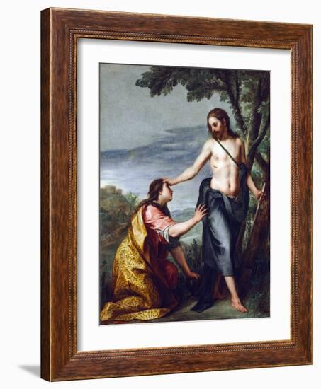 Noli Me Tangere, by Cano, Alonso (1601-1667). Oil on Canvas, after 1640. Dimension : 141,5X110 Cm.-Alonso Cano-Framed Giclee Print